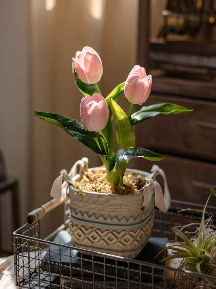 Tulip Night Imitation Flower Bedroom Bedside Atmosphere Light Decoration Net Red Photo Prop_voghion.com