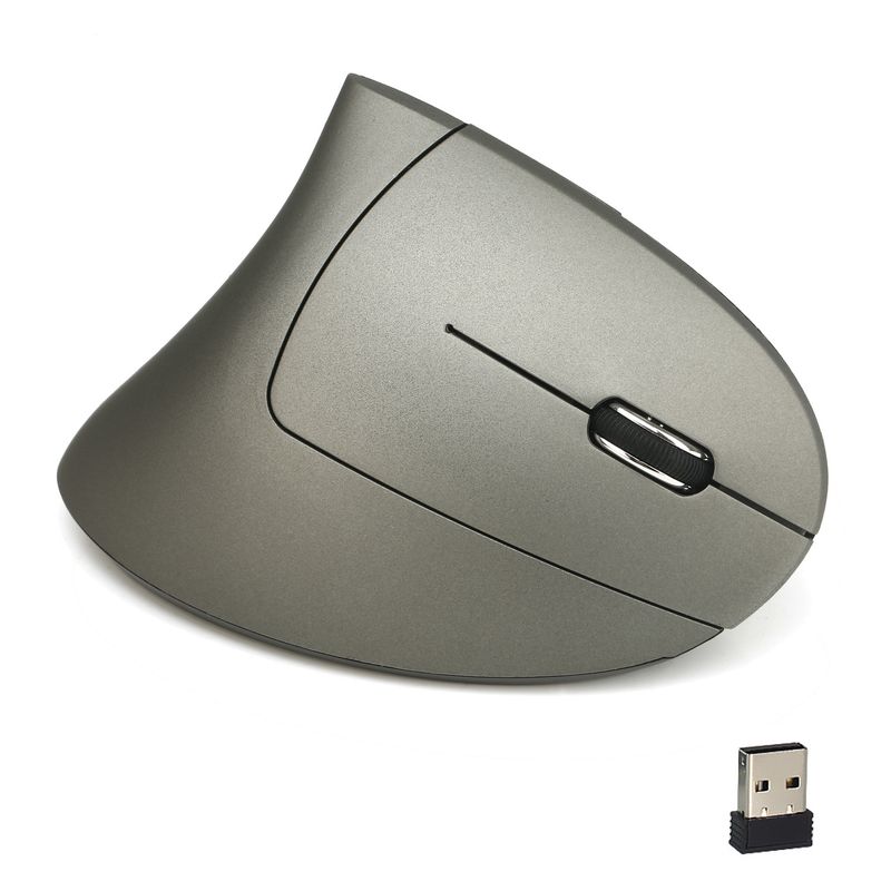HXSJ 2.4GHz Vertical Wireless Mouse MOUSE Ergonomic 2400DPI Suitable for Office Design_voghion.com