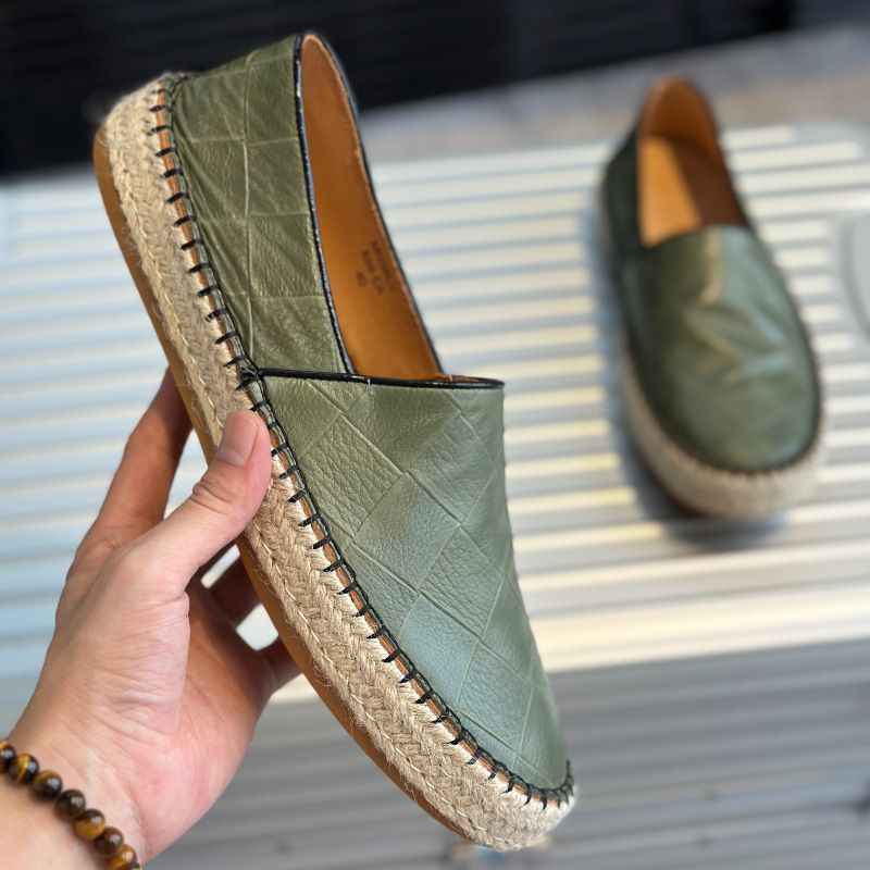 Men's Summer New One Foot Lazy 2025 Trendy Genuine Leather Fashionable Loafers Casual Board Shoes_voghion.com