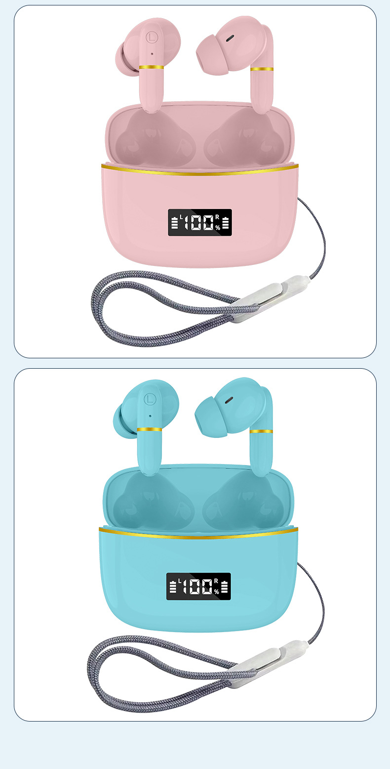 Uus J2 Bluetooth-peakomplekt, kahe kõrvaga kõrvasisesed TWS-digiekraaniga, sahtliga stereopuutega ärispordi peakomplekt_voghion.com