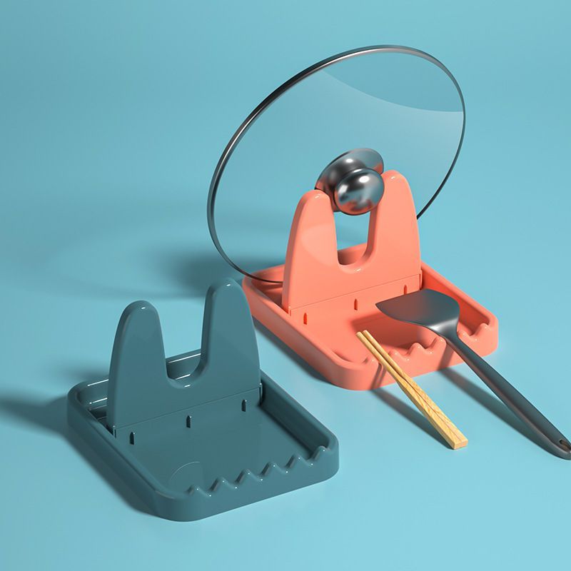 Salokāms katlu vāku statīvs, PP plastmasas karošu balsts, virtuves organizators dakšām, lāpstiņām, pannas vāks, galda piederumu uzglabāšanas statīvs_voghion.com