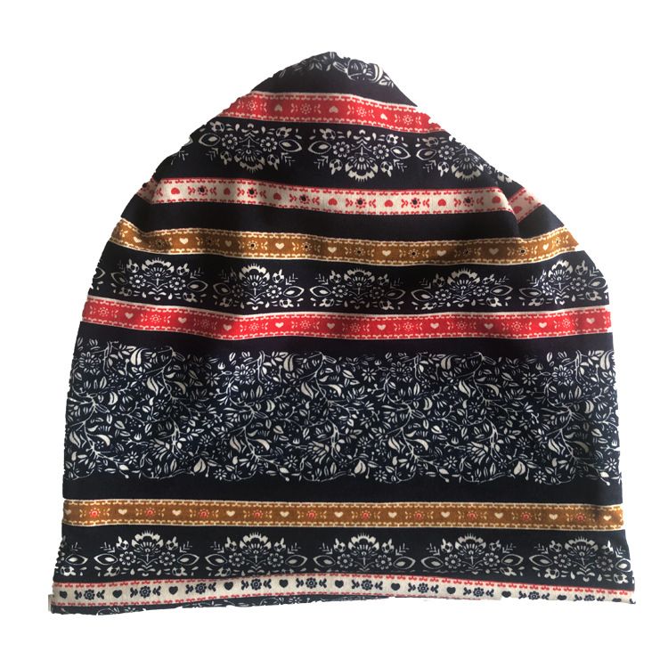 Baotou – écharpe à motif numérique, série de Style ethnique, impression de noix de cajou, trois usages, Hip Hop, chapeau empilable pour femmes enceintes_voghion.com