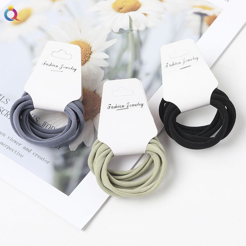 Einfaches, nahtloses Haarband, einfaches, hochelastisches Gummiband im Waldstil, verletzt das Haar nicht, Handtuchring, Haarband_voghion.com