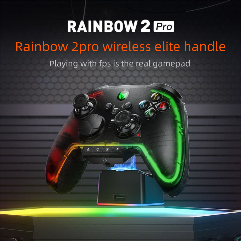 Manette de jeu sans fil Mojiang Rainbow 2 Pro pour PC, Steam, Apex Legends, Switch, iOS, Call of Duty 21_voghion.com