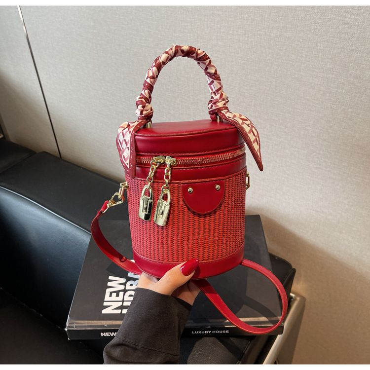 Bolso bandolera tipo cubo para mujer, estilo moderno, sencillo y de tendencia._voghion.com