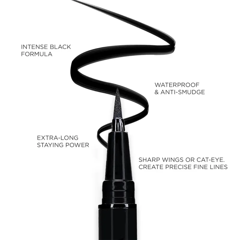 1Pc High Pigmented Eyeliner Pencil Hard Refill Smooth Black Wooden&Liquid Eyeliner Eyebrow Pencil Long-Lasting Cosmetics Makeup_voghion.com