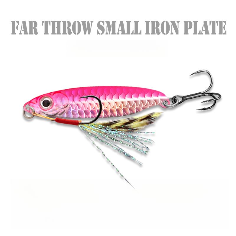 Yan Fish Scale Pattern Long Casting Floating Blue Small Iron Plate Sequin Sea Fishing Swordfish Lure Bait_voghion.com