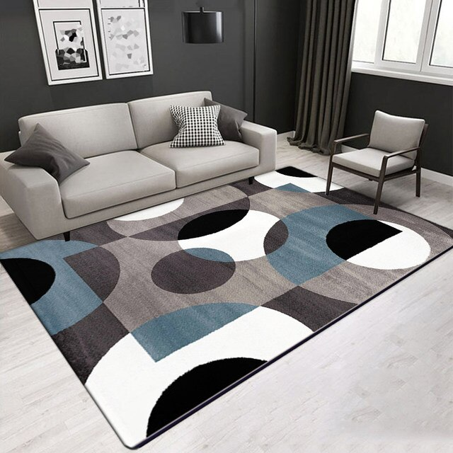Dywan Geometryczny Nordycki do Salonu Nowoczesny Luksusowy Wystrój Sofa Stolik Duże Dywany Dywaniki Łazienkowe Alfombra Para Cocina Tapis_voghion.com