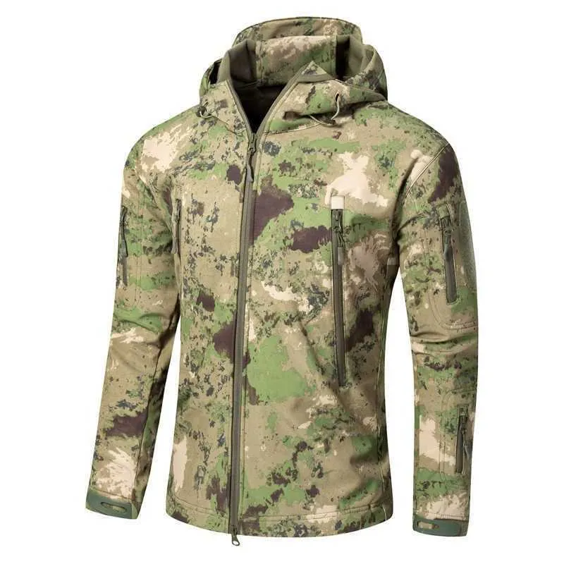 Männerjacketten Dropshipping Lurker Skin Softshell V5 Militär Taktesch Jackett Männer Waasserdicht Mantel Camouflage Kapuzen Arméi_voghion.com