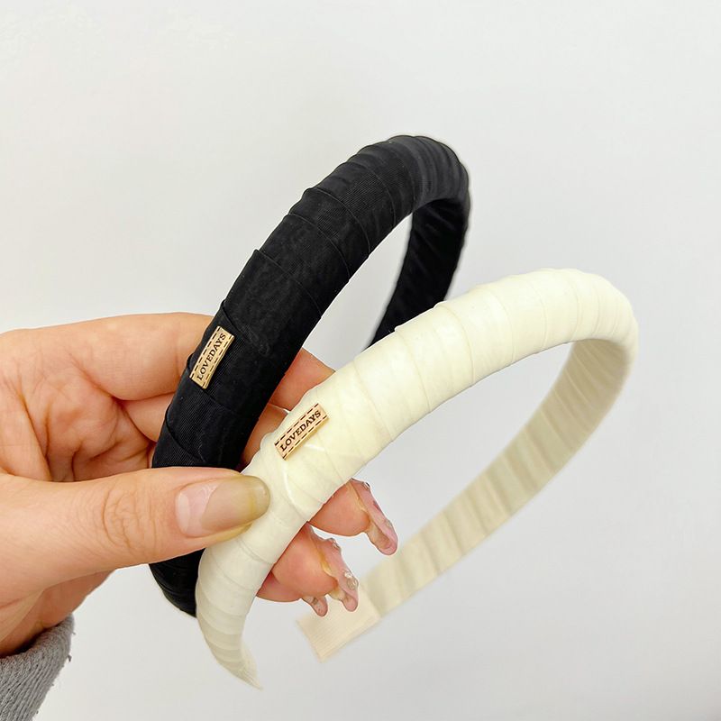 Unisex Sponge galvas saite Sieviešu galvas saite ar augstu galvas saiti vienkrāsaini ietīšanas matu aksesuāri matu caurumu mazgāšanas matu saišķis_voghion.com