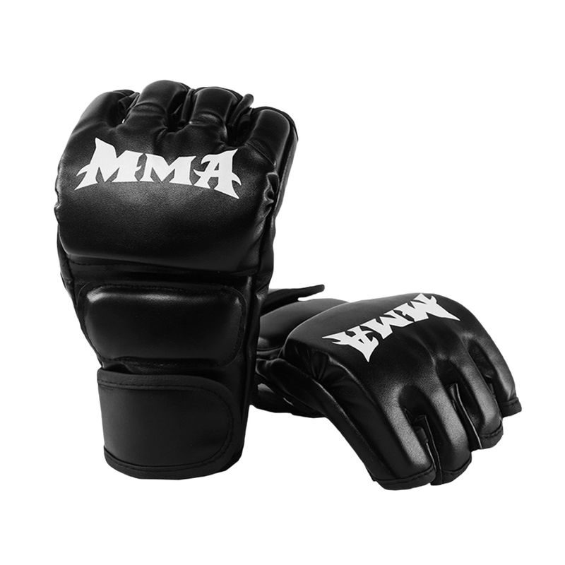 Halbfinger-Sanda für Erwachsene und Kinder, Sport- und MMA-Handschuhe, Split-Finger-Boxhandschuhe für Boxsäcke_voghion.com