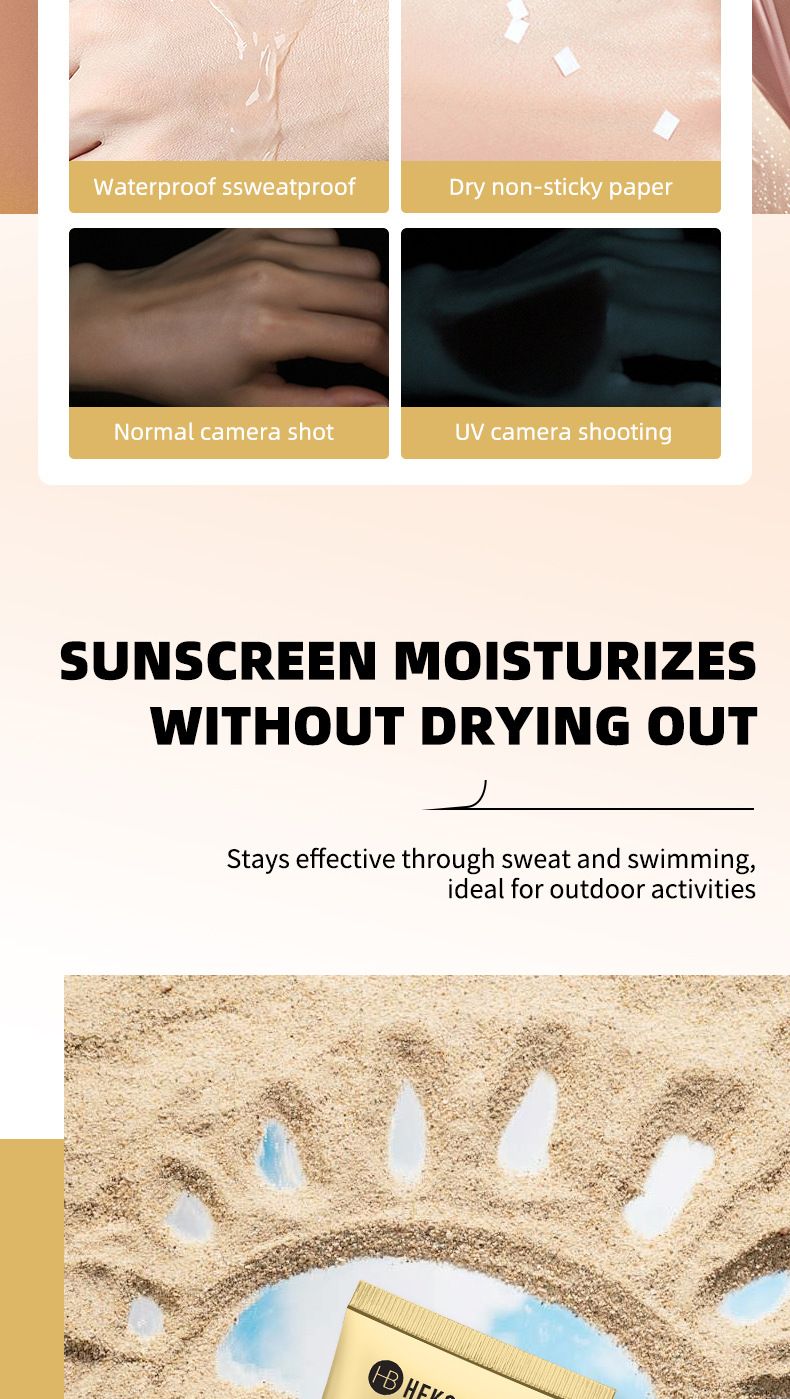 HEKO BEAUTY Lightweight Natural Sunscreen 50+++UV Blocking Body Sunscreen_voghion.com