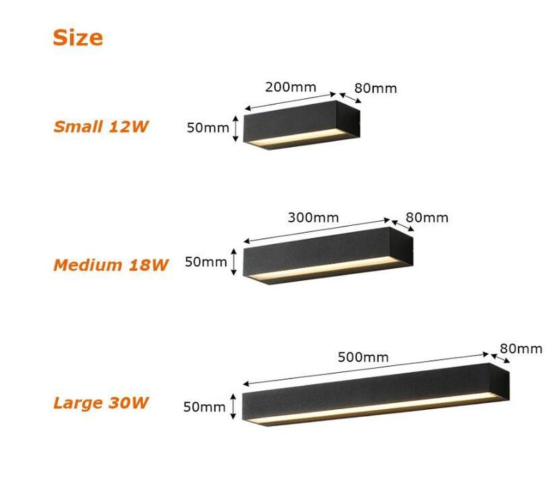 Nova lâmpada de parede, lâmpada de parede para jardim ao ar livre, iluminação simples para parede externa_voghion.com