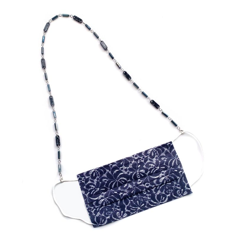Fashion Acetate Shell Chain Face Strap Mask Glasses Dual-use_voghion.com