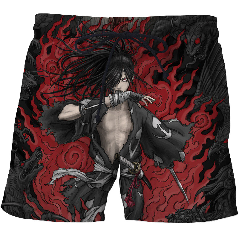 Hommes 2023 été 3D imprimé poisson motif décontracté natation plage surdimensionné adulte maillot de bain plage court_voghion.com