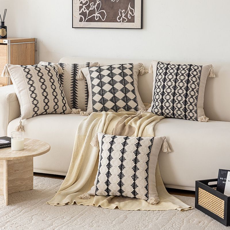 2025 Premium Modern Light Luxury Throw Pillow Home Classic Sofa Creative Pillowcase Bedroom Bedside Cushion_voghion.com