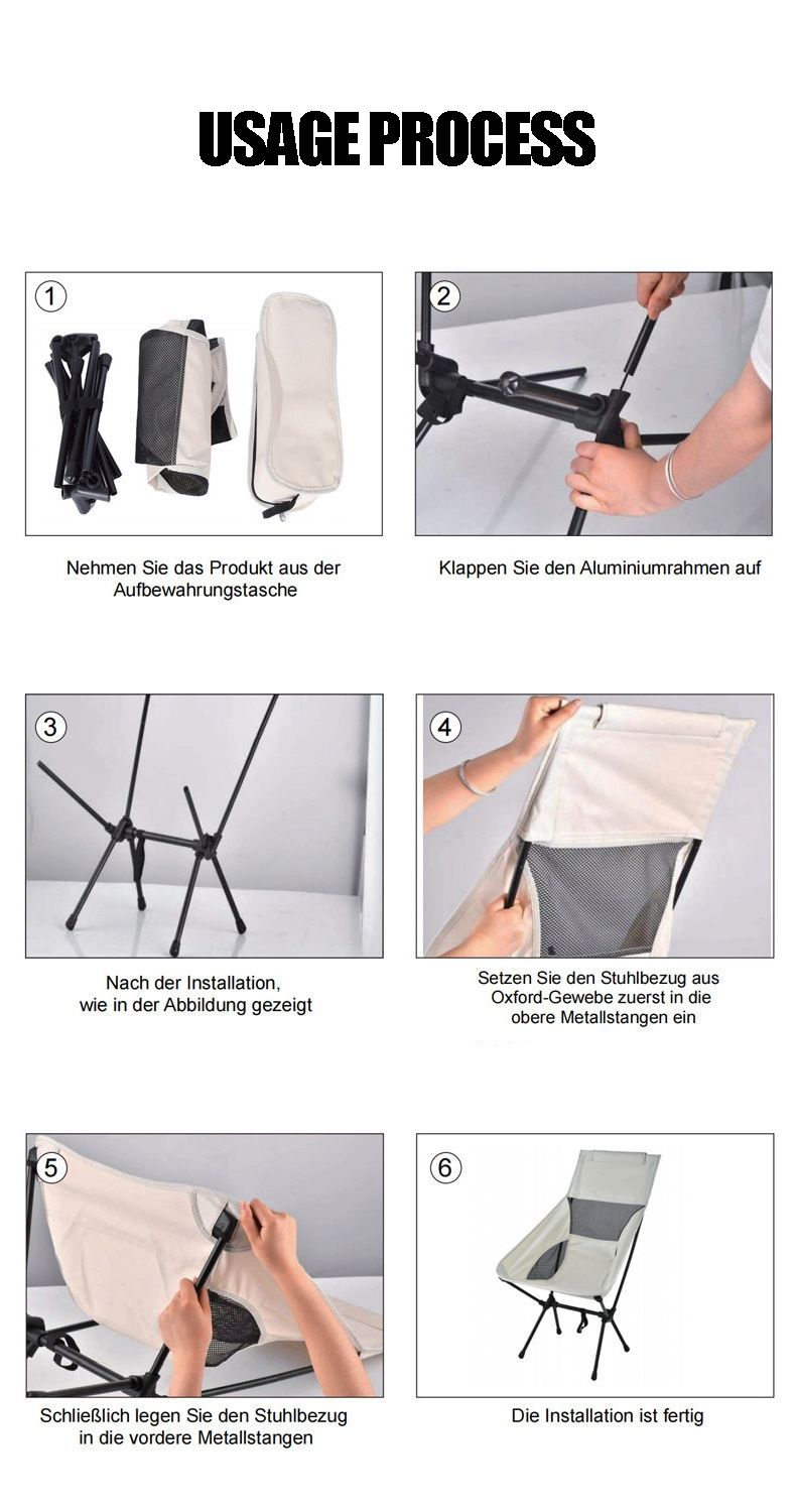 Sedia pieghevole portatile da campeggio all'aperto, sedia da campeggio per picnic all'aperto, comoda da trasportare, adatta per pesca ed escursionismo_voghion.com