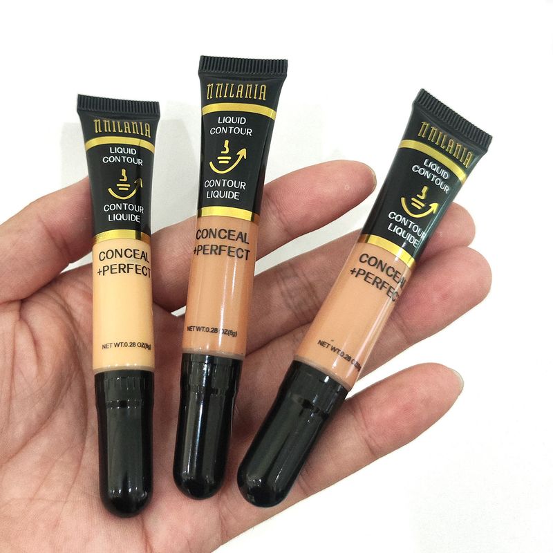 6-Color Liquid Concealer Full Coverage Natural Dark Long-Lasting Face Contour Makeup_voghion.com