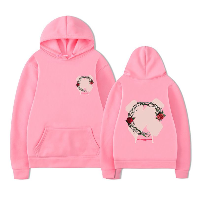 Felpa con cappuccio unisex con stampa di lettere di nuova moda per uomo e donna autunno inverno_voghion.com