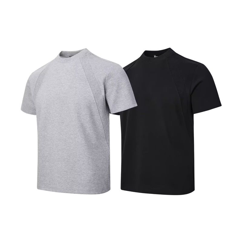 Camiseta de manga larga con cuello redondo y rayas bordadas de primavera para hombre y mujer, top holgado de primavera_voghion.com