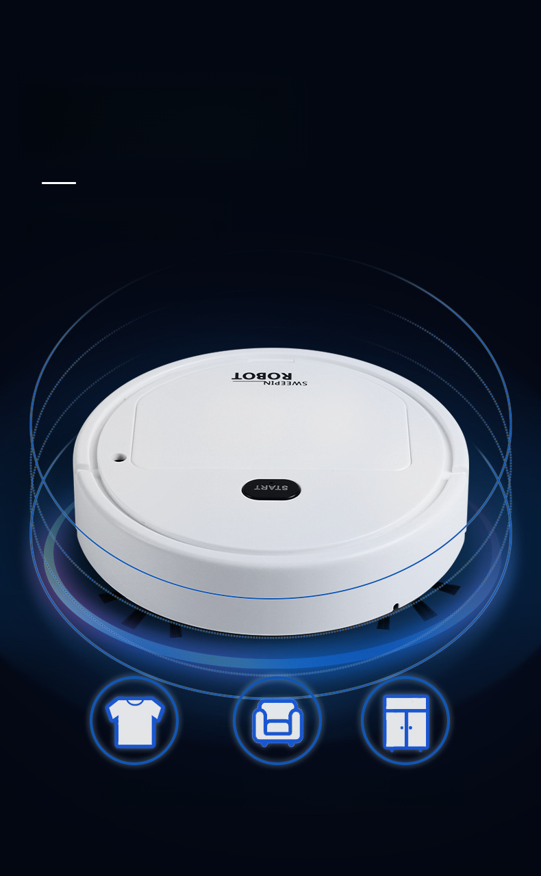Robot spazzante intelligente completamente automatico per uso domestico multifunzionale con ricarica wireless mini macchina per la pulizia piccola_voghion.com