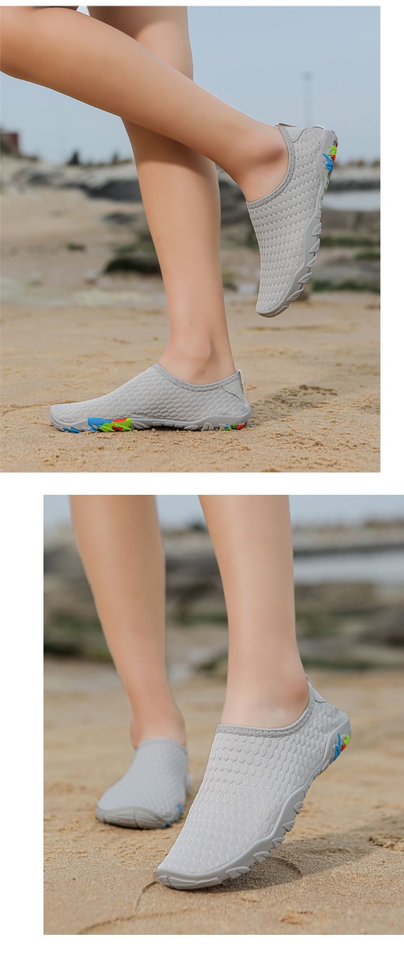 Couple Swimmin Men Thick Soft Sole Snorkelin Women Beach Divin Raftin Wadin Shoes Quick-Dry Non-Slip Stream_voghion.com
