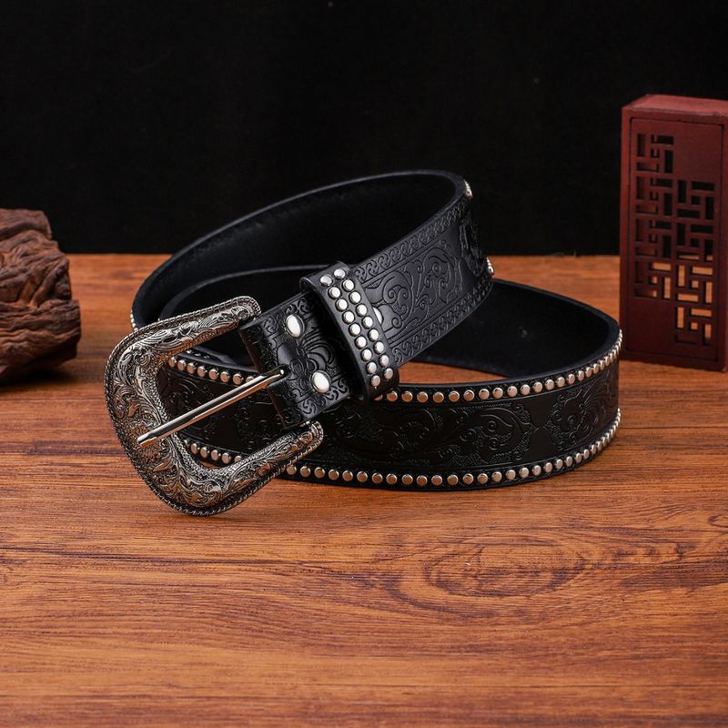 Neu Casual Männer Punk Stil Niet Trend Für Frauen Persönlichkeit Einfache High-end Dekorative Gürtel_voghion.com