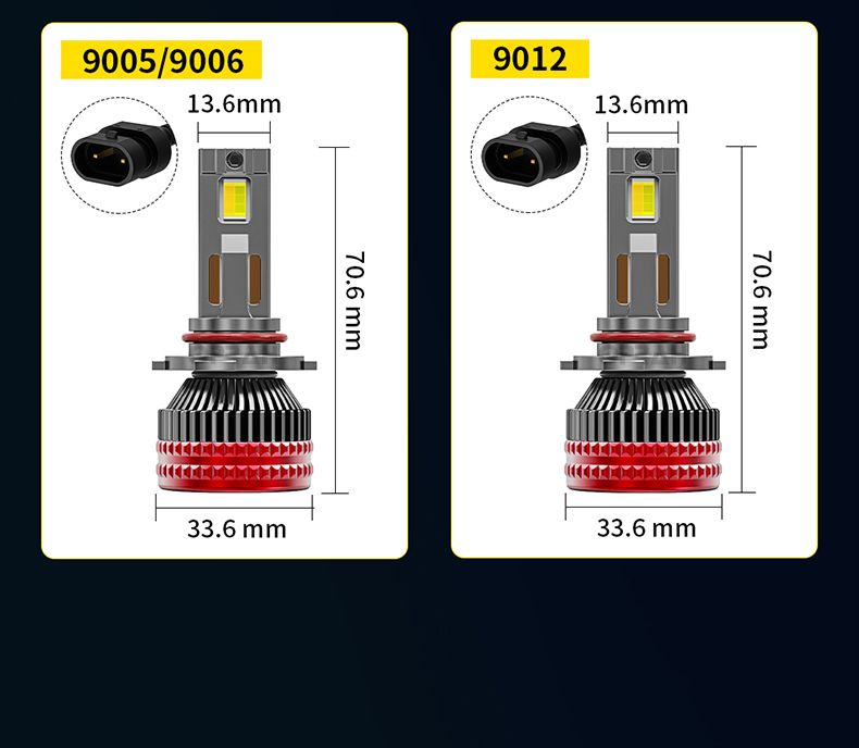 Lampadine per fari a LED H4 180W 22600LM 9005 9006 H1 H11 3570 Chip Canbus Abbaglianti Anabbaglianti Fendinebbia per Auto 6000K 12V_voghion.com
