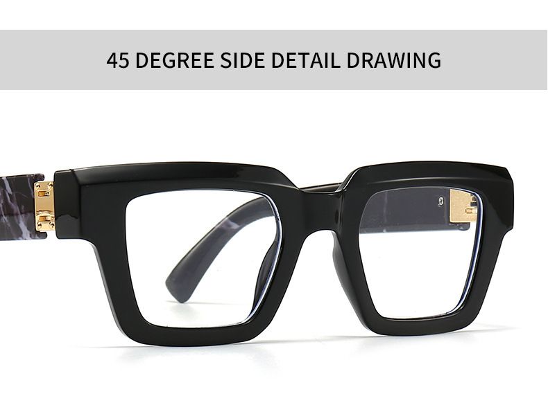 Cross-Border computer mirror trend Street anti-blue ink color avant-garde flat mirror 9201_voghion.com