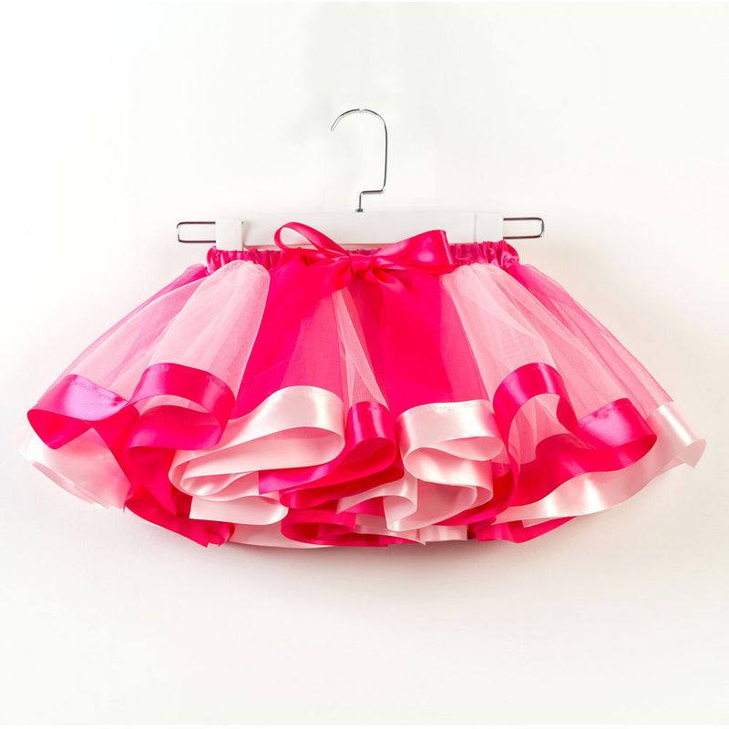Abbigliamento per bambini 2024 abbigliamento per bambini con fodera in rete gonna arcobaleno danza spettacolo tutù per bambini gonna ragazze gonna corta_voghion.com
