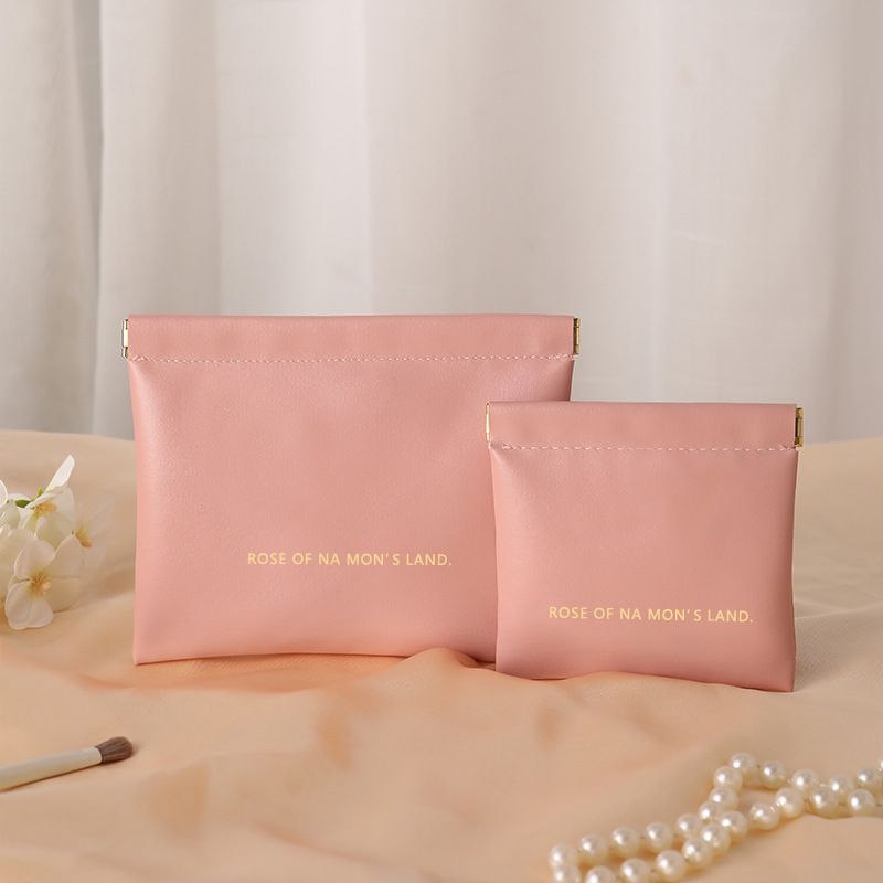 Travel Storage Automatic Closure Coin Purse Lipstick Makeup Charger Data Cable Organizer Portable Small Bag_voghion.com