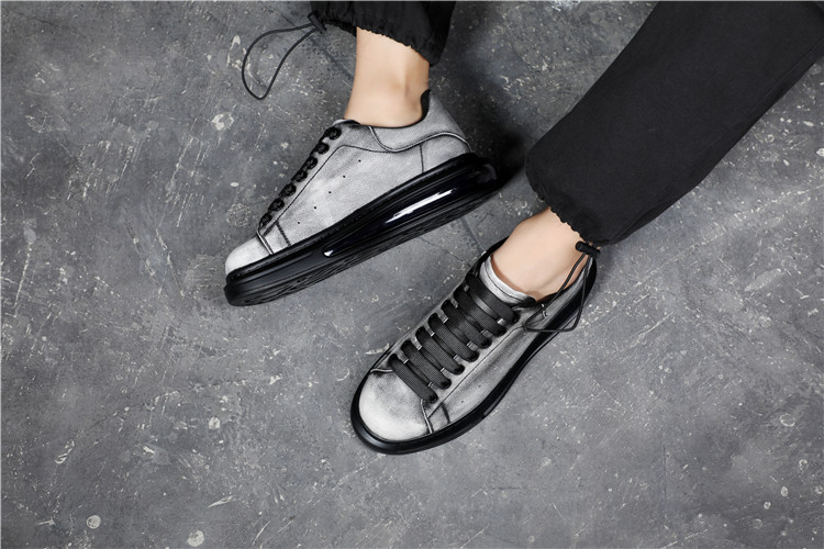 Air Cushion Small White Shoes Men S New Korean Version Of The Thick Bottom Heightening Sports And Leisure Shoes Retro Old Sneakers_voghion.com