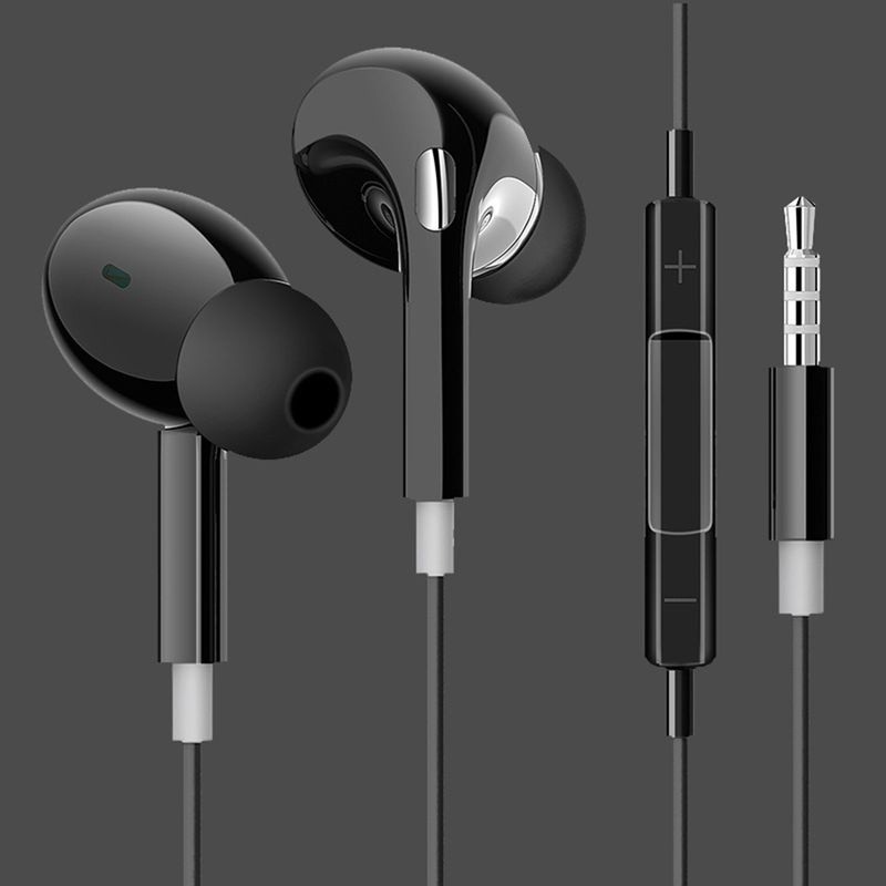 Univerzální kabelový hudební subwoofer do uší Sluchátka do uší s mikrofonem pro telefon_voghion.com