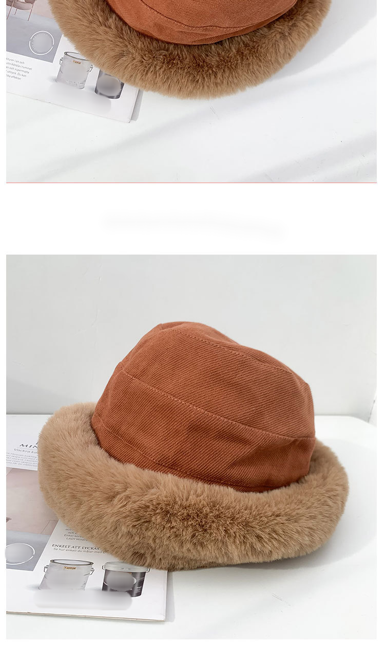 Sonbahar Ve Kış Kalın Peluş Şapka Çocuk Peluş Kova Şapkası Yuvarlatılmış Kenarları Zarif Ve Rüzgar Geçirmez Sıcak Kulak Korumalı Havza Şapkası_voghion.com