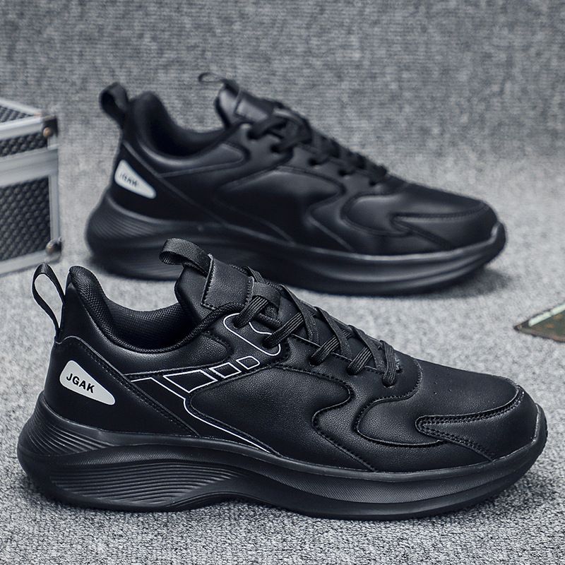 Nuove scarpe da corsa casual con suola morbida in pelle oversize da uomo, taglia 50, autunno Jinjiang_voghion.com