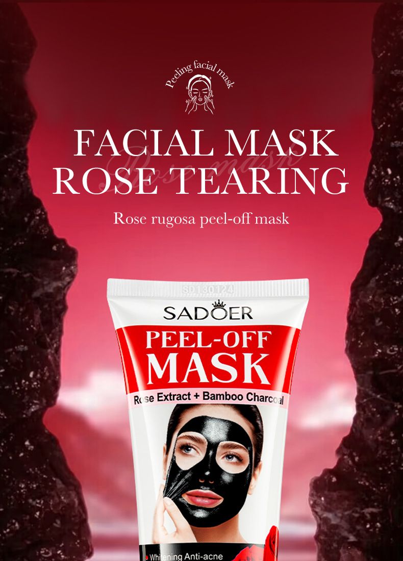 Mascarilla SADOER Starry Sky Whitening Cleansing Tear Mask, Elimina eficazmente los puntos negros, hidrata y rejuvenece, calma y repara la tirantez._voghion.com