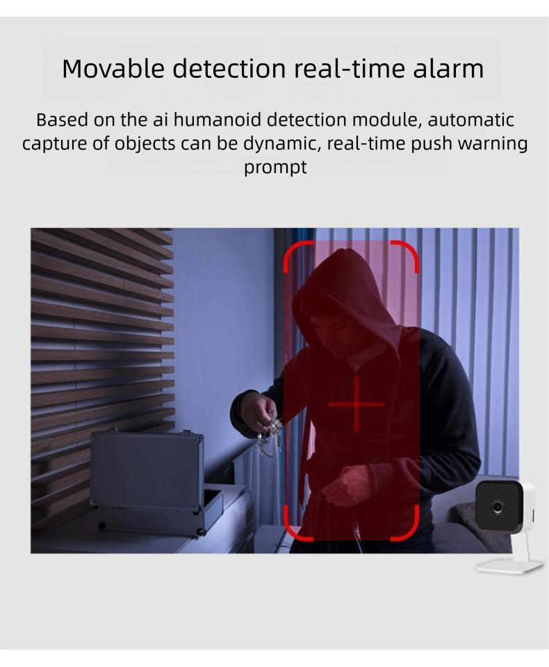 Mini-Karte Smart Kamera Überwachung Home Indoor Überwachung Baby Monitor Menschliche Erkennung Motion Tracking_voghion.com