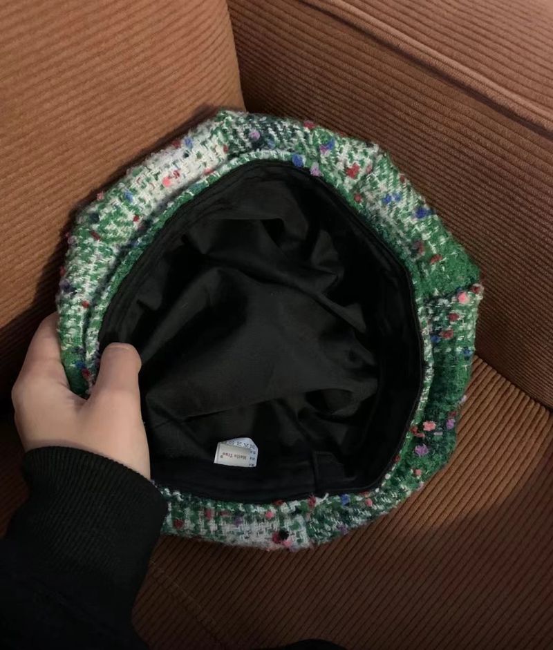 Koreanische Instagram Rot Rosa Weihnachten Baskenmütze Frauen Herbst und Winter Stil Zeigen Gesicht Kleine Maler Achteckigen Hut_voghion.com