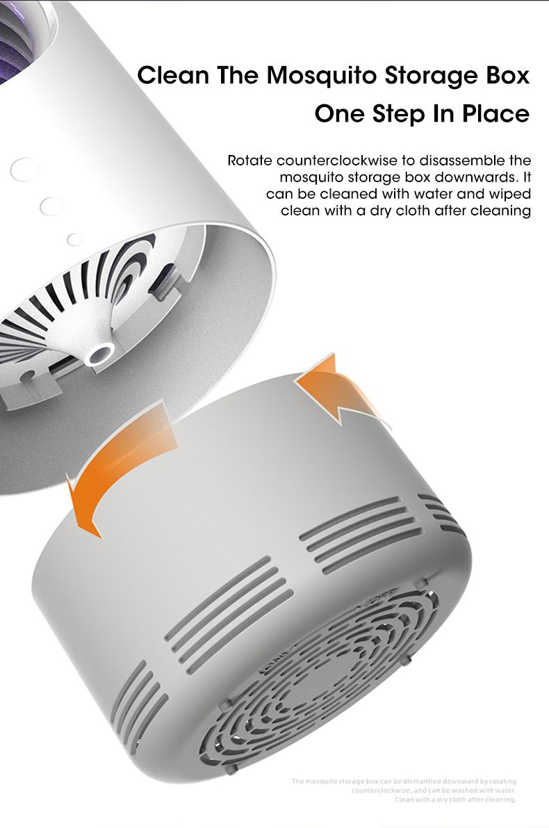 Electric Mosquito Fly Trap Harmless Mosquito Fly Exterminator Professional Inhalation Zapper Indoor Trap Multifunctional_voghion.com