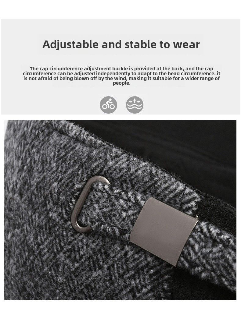 Ullhatt menn vinter kald og varm utendørs ski pluss baseballcaps cap_voghion.com