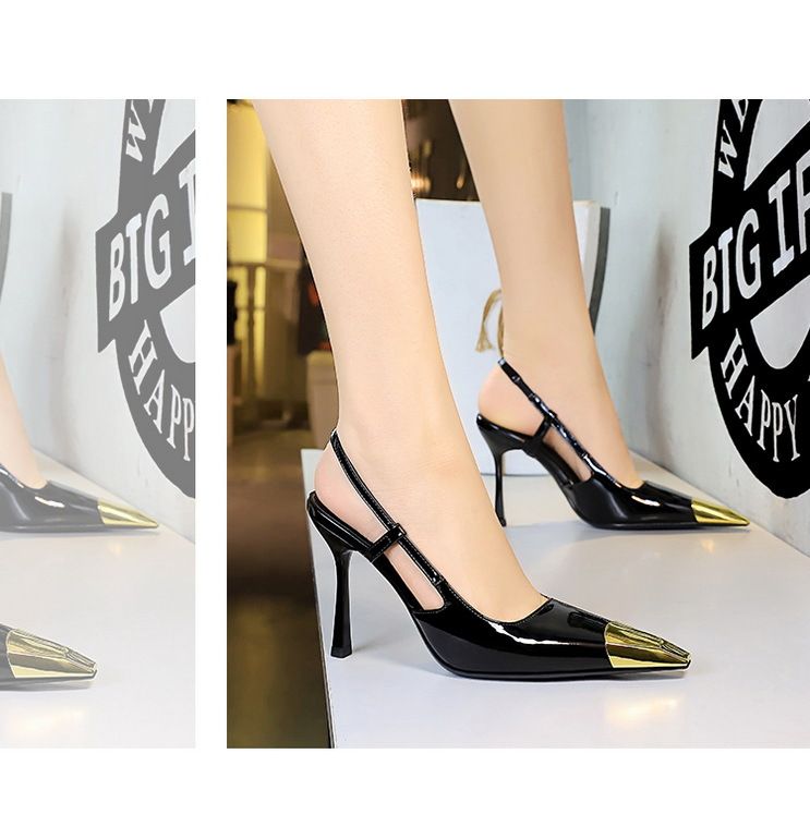 Stilvolle Damen-Sandalen mit spitzer Zehenpartie und hohem Absatz, Leopardenmuster und Metallschnallenriemen – elegante Abend- und Partyschuhe in den Größen 34–40_voghion.com