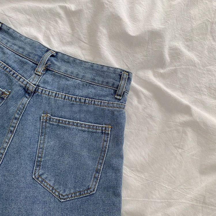 Internet-Promi-Shorts mit hoher Taille für Damen im Sommer 2024, neues weites Bein mit Löchern, die schlanker aussehen,_voghion.com