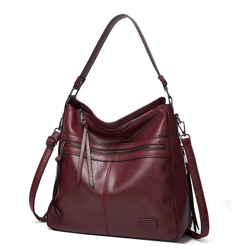 2023 New Trendy Women's Double Zipper Tote Single Shoulder Crossbody Bag_voghion.com