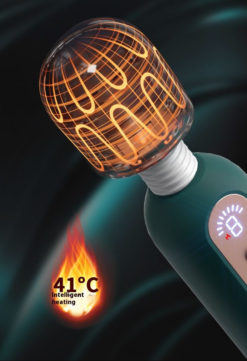 Lai Le Ou Luo Women's AV Heating Display Digital Variable Frequency Vibration Massage Stick Adult Sexual Products_voghion.com