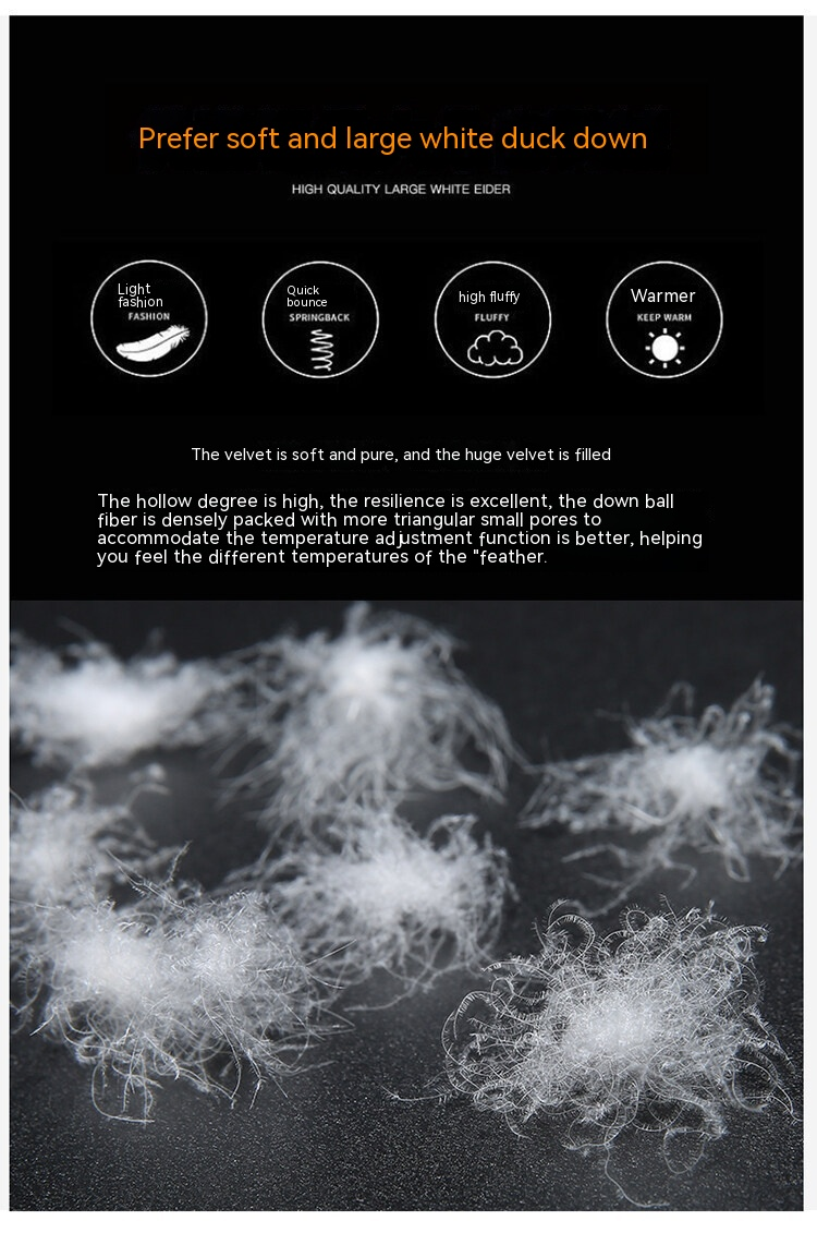 Piumino da uomo nuovo autunno e inverno 2024 caldo piumino d'anatra bianco di tendenza con colletto in piedi ispessito_voghion.com