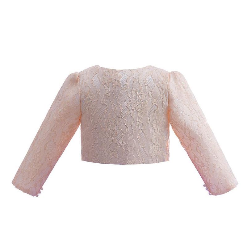 Nuovo vestito per bambini, vestito da principessa per bambine di piccole e medie dimensioni, gonna in tutù con fiocco ricamato e giacca, completo in 2 pezzi_voghion.com