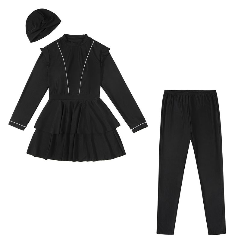 Muslim Swimwear Swimsuit Conservative Swimsuit Dress-style Sunscreen Hot Spring_voghion.com