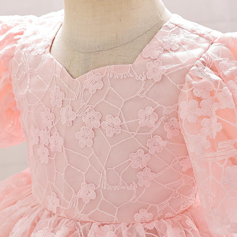 Nuovo vestito per neonati e bambini, festa di compleanno, vestito da principessa, gonna tutù dolce in rete ricamata a bolle_voghion.com