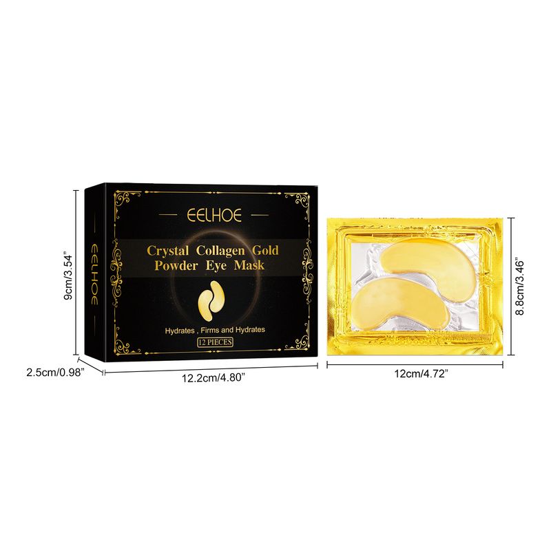 EELHOE Collagen Gold szemmaszk Elastic Care feszesítő szemránckrém szemtapasz éjszakai sötét karikákra és táskákra_voghion.com