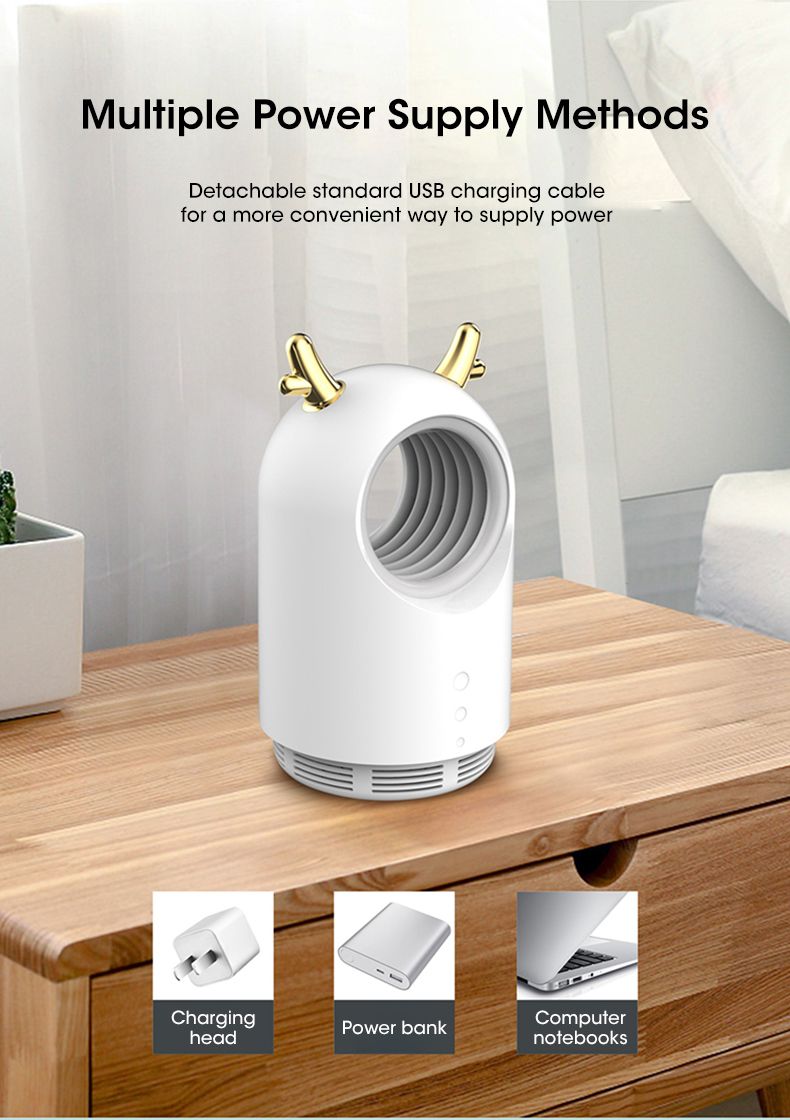 Electric Mosquito Fly Trap Harmless Mosquito Fly Exterminator Professional Inhalation Zapper Indoor Trap Multifunctional_voghion.com